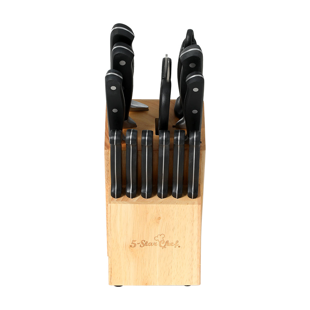 5-Star Chef 14PCS Kitchen Knife Set | Stainless Steel Non-stick | Sharpener