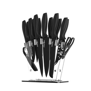 5-Star Chef 17PCS Kitchen Knife Set | Stainless Steel Non-stick | Sharpener