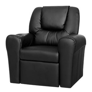 Black Kids Recliner Sofa Chair / Lounge