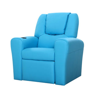 Blue Kids Recliner Sofa Chair / Lounge