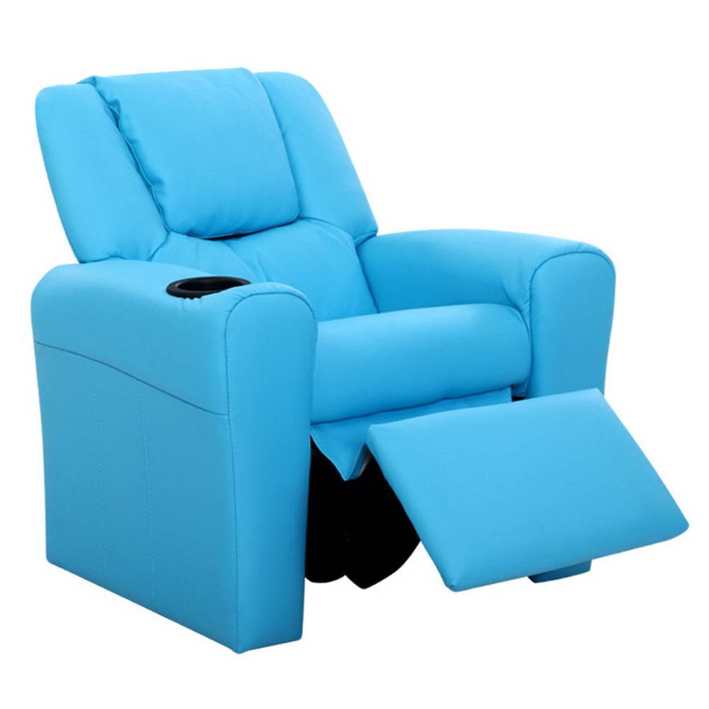 Blue Kids Recliner Sofa Chair / Lounge