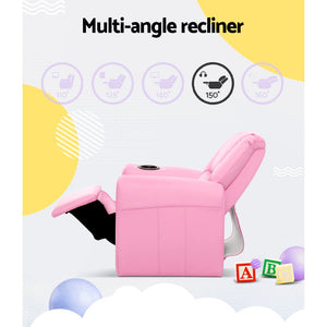 Pink Kids Recliner Sofa Chair / Lounge