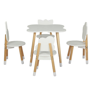 Kids Table and Chairs Set | 5 Pieces, Children's Activity Desk