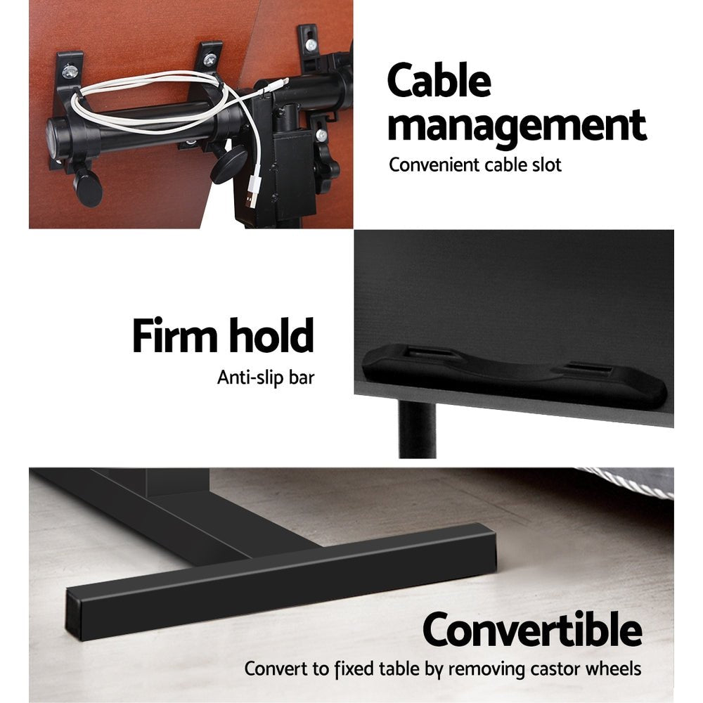 Adjustable Black Laptop Table Desk