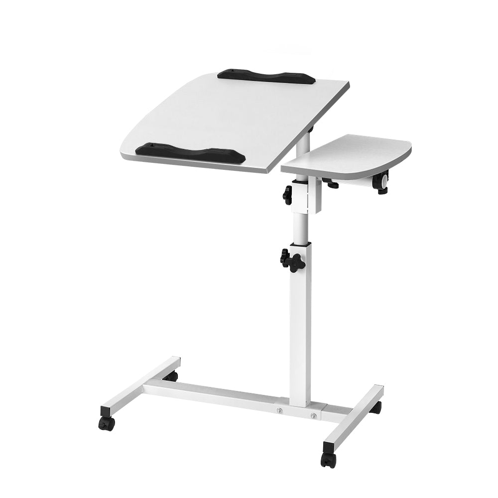 Adjustable White Laptop Table Desk Stand