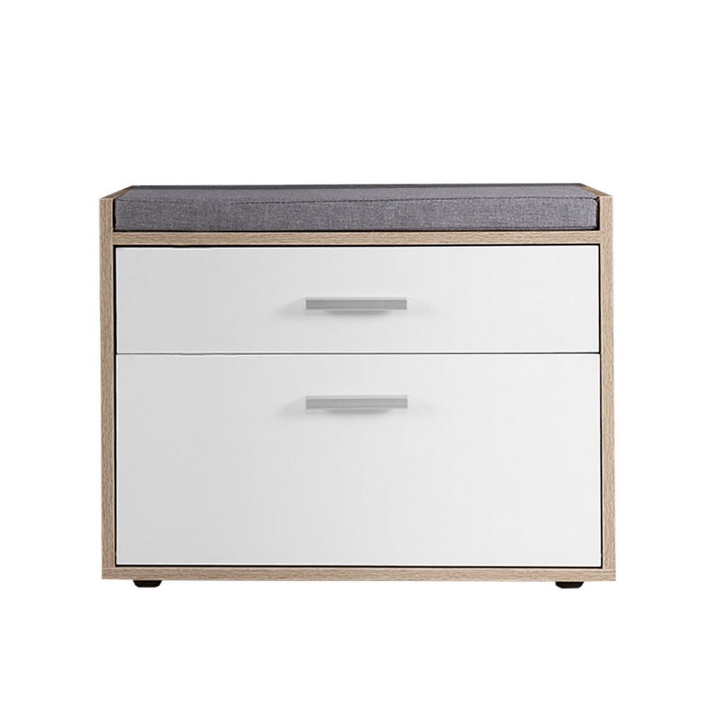 Wooden Cupboard Bench With Storage