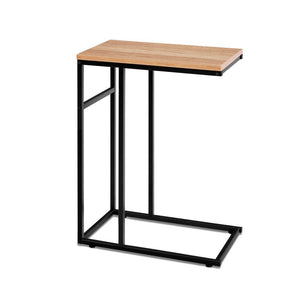 Wooden Metal Frame Coffee Side Table / Laptop Desk