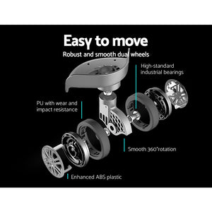 3pc Luggage Trolley Suitcase Sets | 20'' 24'' 28'' | Travel Hard Case | Lightweight Silver