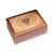 Laser Engraved Wooden Box With Metal Heart