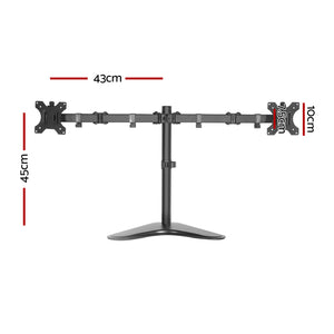 Artiss Monitor Arm Stand Dual Black