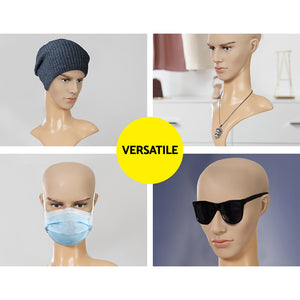 Embellir Male Mannequin Head | Professional Display Stand