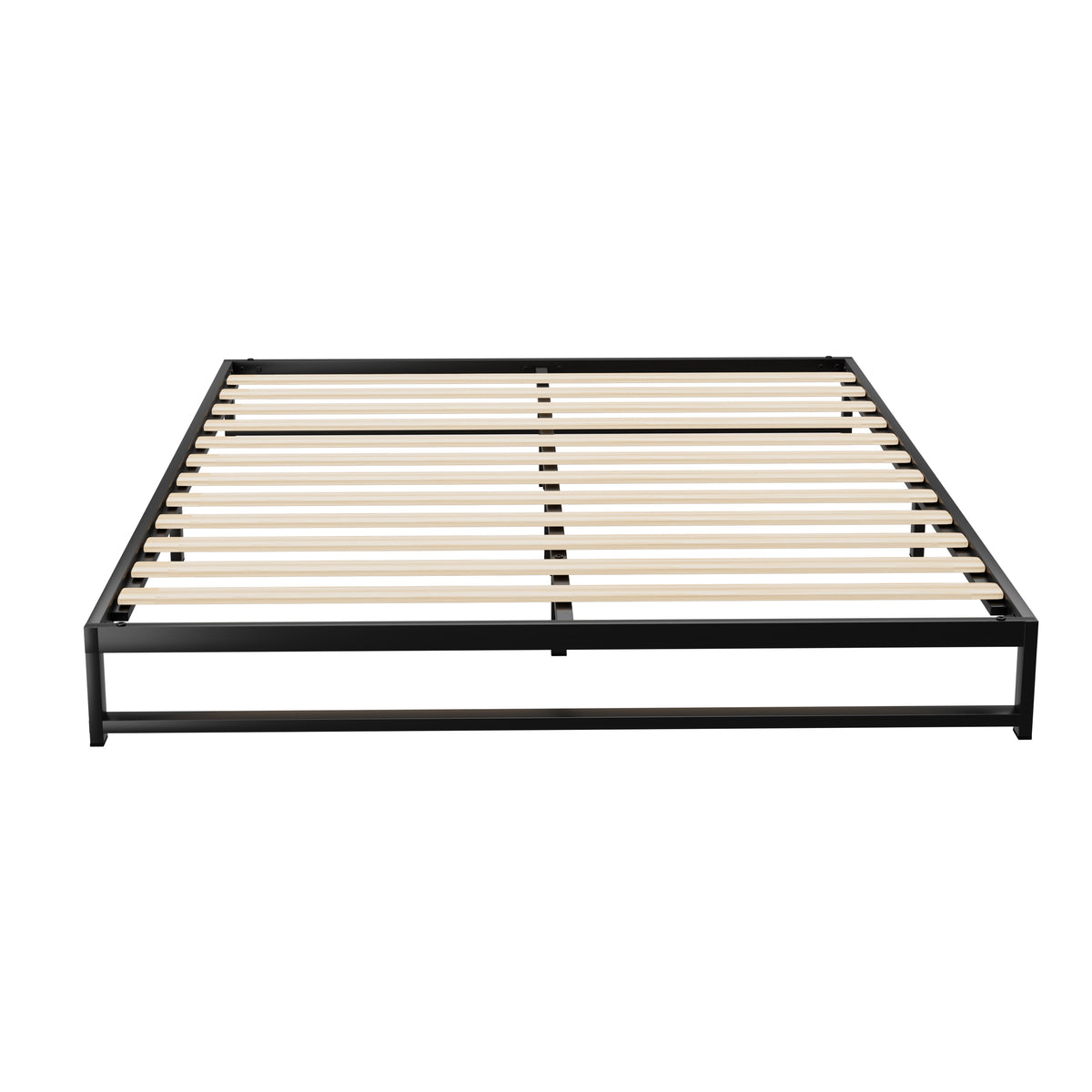 Artiss Double Size Metal Bed Frame - Black | Sturdy Mattress Platform