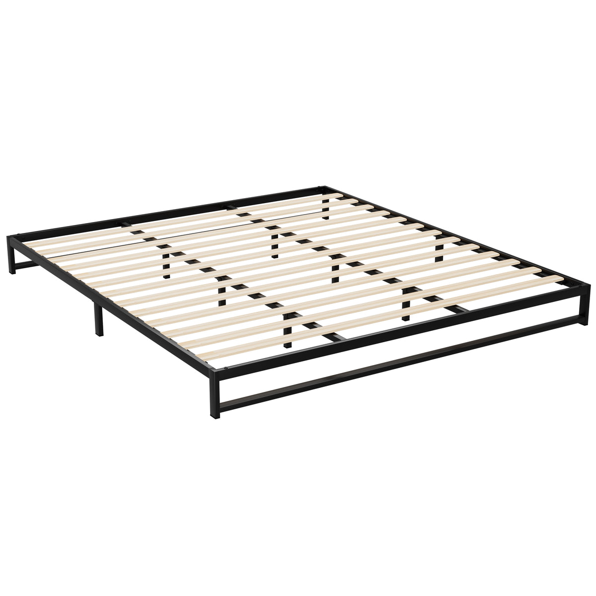 Artiss King Size Metal Bed Frame - Black | Sleek Mattress Platform (BERU)