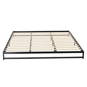 Artiss King Size Metal Bed Frame - Black | Sleek Mattress Platform (BERU)