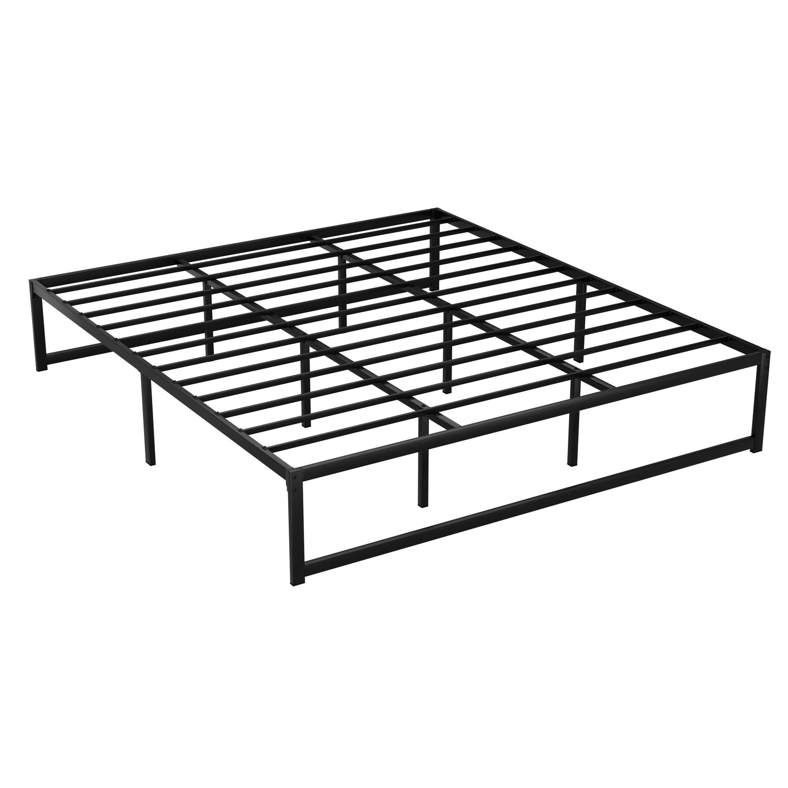 Artiss King Size Metal Bed Frame - Black | Modern Mattress Platform