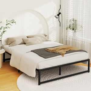 Queen Size Metal Bed Frame | Black TINO Platform by Artiss