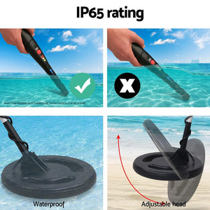 Metal Detector Pinpointer Deep Sensitive Searching Treasure Gold Hunt Digger 220MM - The Hippie House