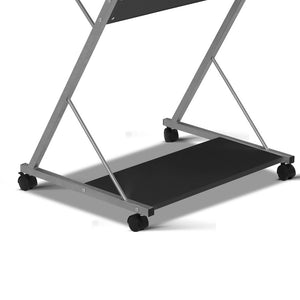 Pull Out Table Desk | Metal | Black