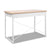 Artiss Metal Desk with Drawer - White with Wooden Top