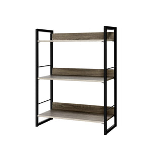 Bookshelf Display Shelves - Wooden + Metal
