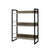 Bookshelf Display Shelves - Wooden + Metal