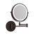 Embellir Extendable Makeup Mirror 10X Magnifying | Double-Sided Bathroom Mirror in Brown