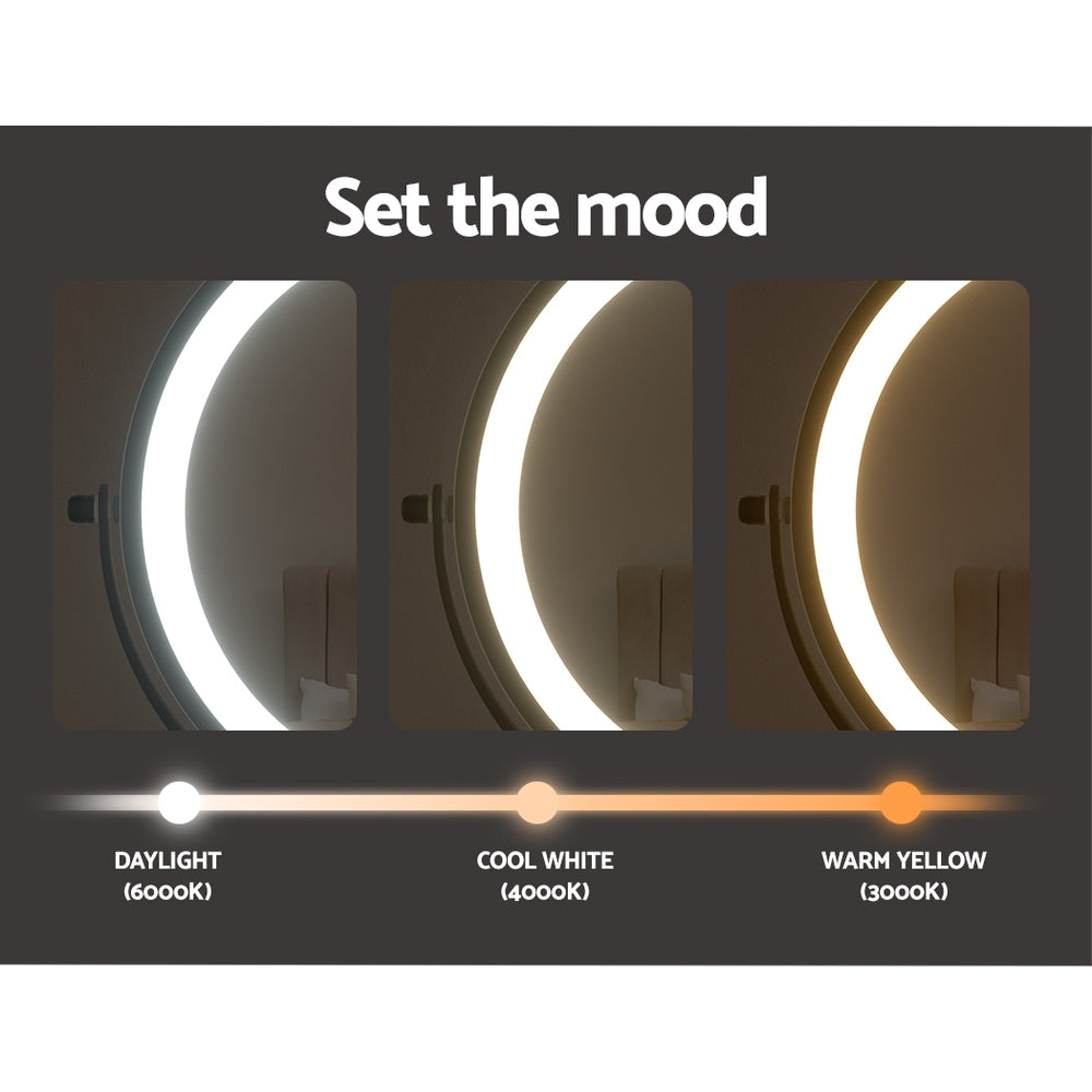 Embellir Extendable Makeup Mirror 10X Magnifying | Double-Sided Bathroom Mirror in Brown