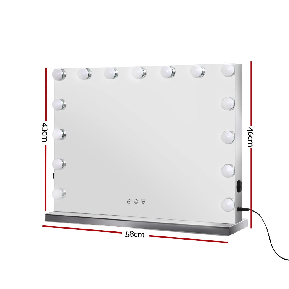 Embellir Hollywood Frameless Makeup Mirror - LED Lighted Vanity | Beauty Mirror