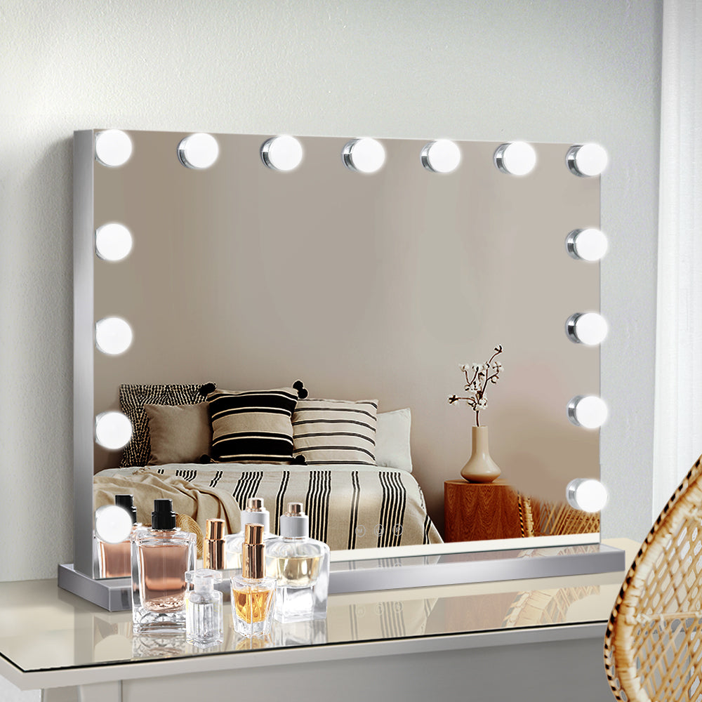 Embellir Hollywood Frameless Makeup Mirror - LED Lighted Vanity | Beauty Mirror