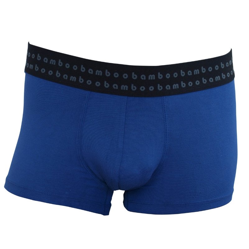 Men's Mid Blue Bamboo Trunks - Large