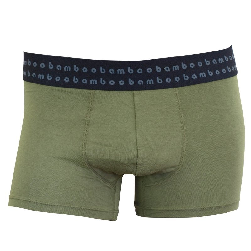 Men's Olive Bamboo Trunks - Medium