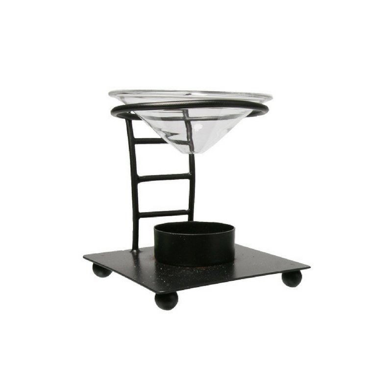 Modern Metal And Glass Oil Burner - Ladder