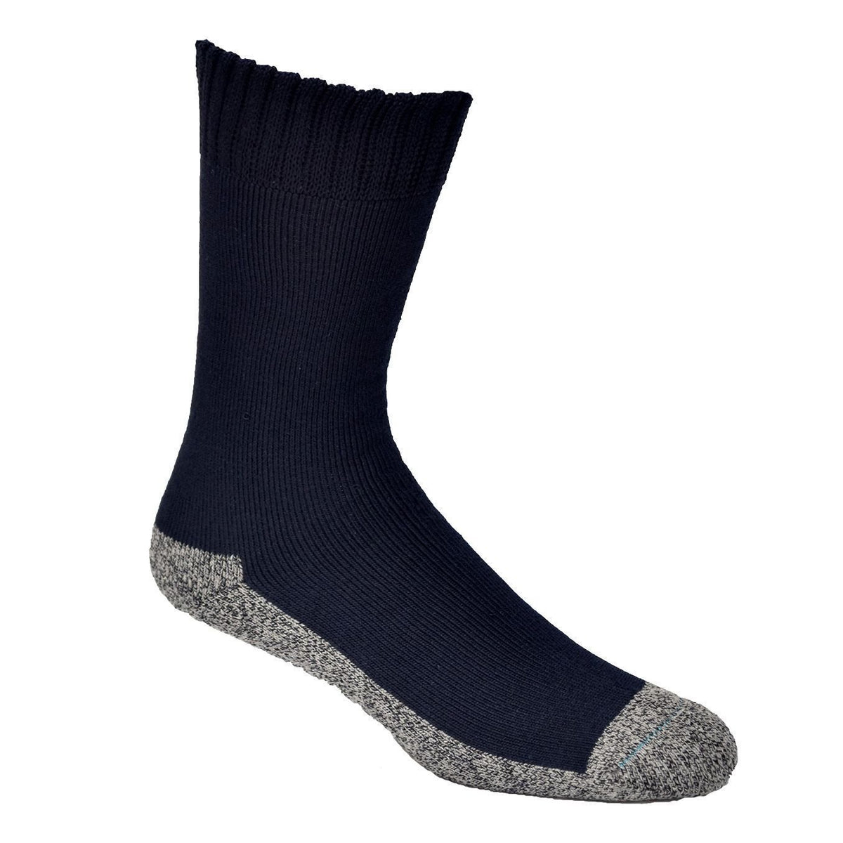 Navy Bamboo Work Socks With Charcoal Sole
