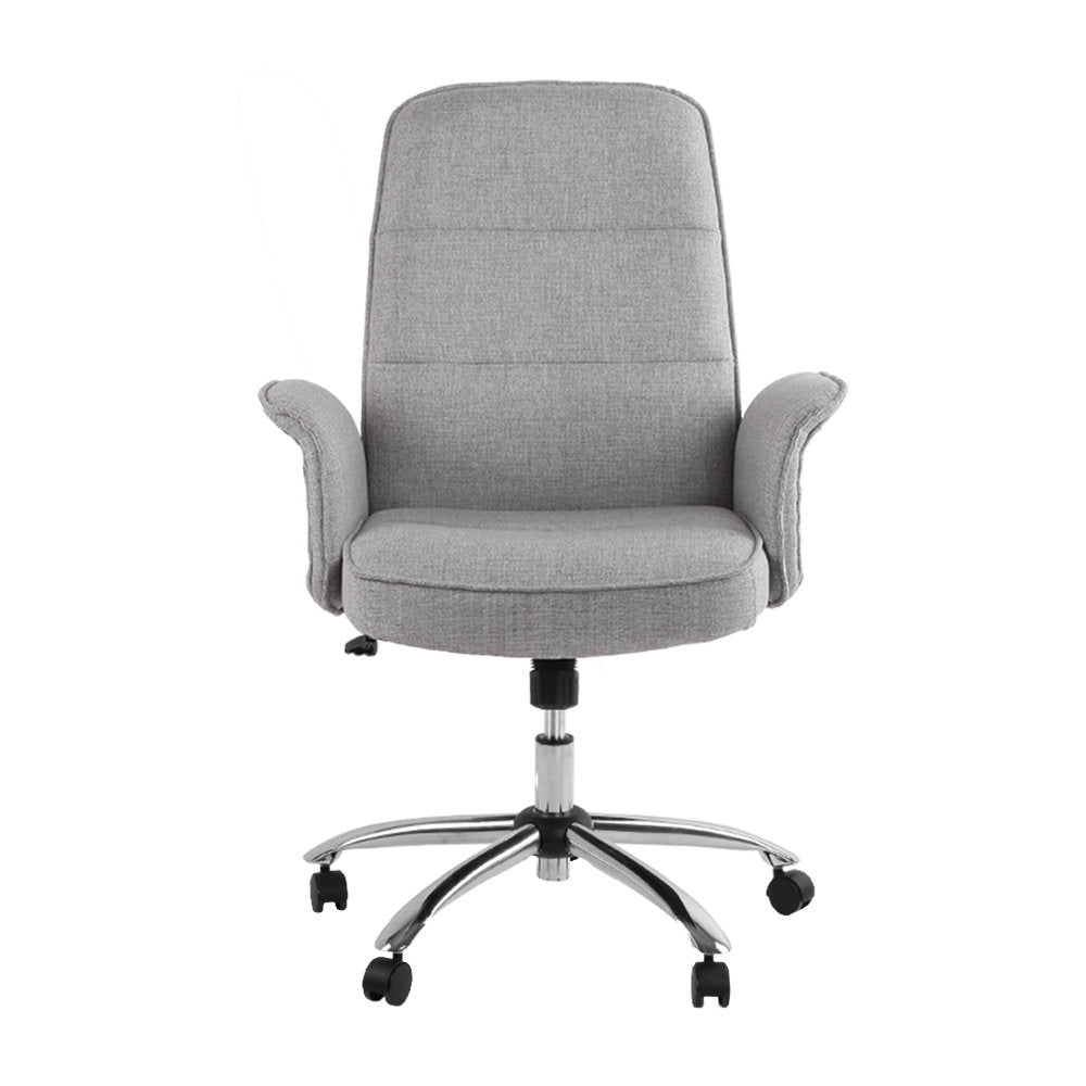 Comfortable Grey Fabric Office Chair