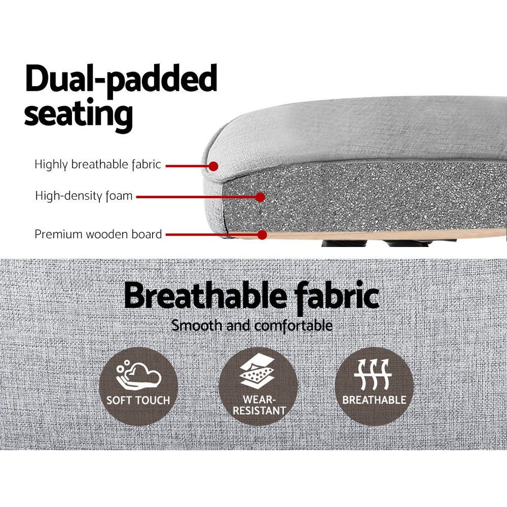 Comfortable Grey Fabric Office Chair