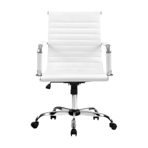 Artiss Gaming Office Chair Computer Desk Chairs Home Work Study White Mid Back