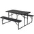 Gardeon 3 PCS Outdoor Dining Set | Picnic Patio Bench Set with Folding Table HDPE
