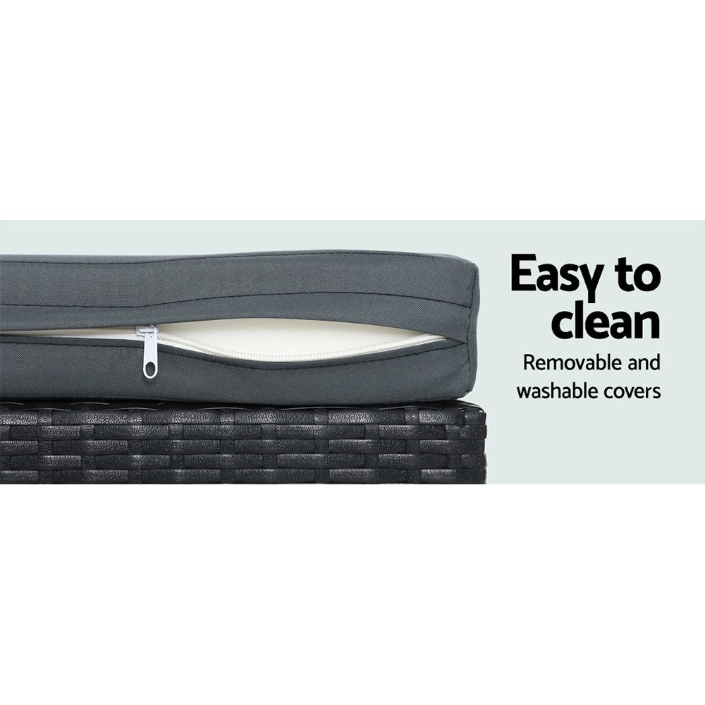 Outdoor Lounge, Table & Chairs Set