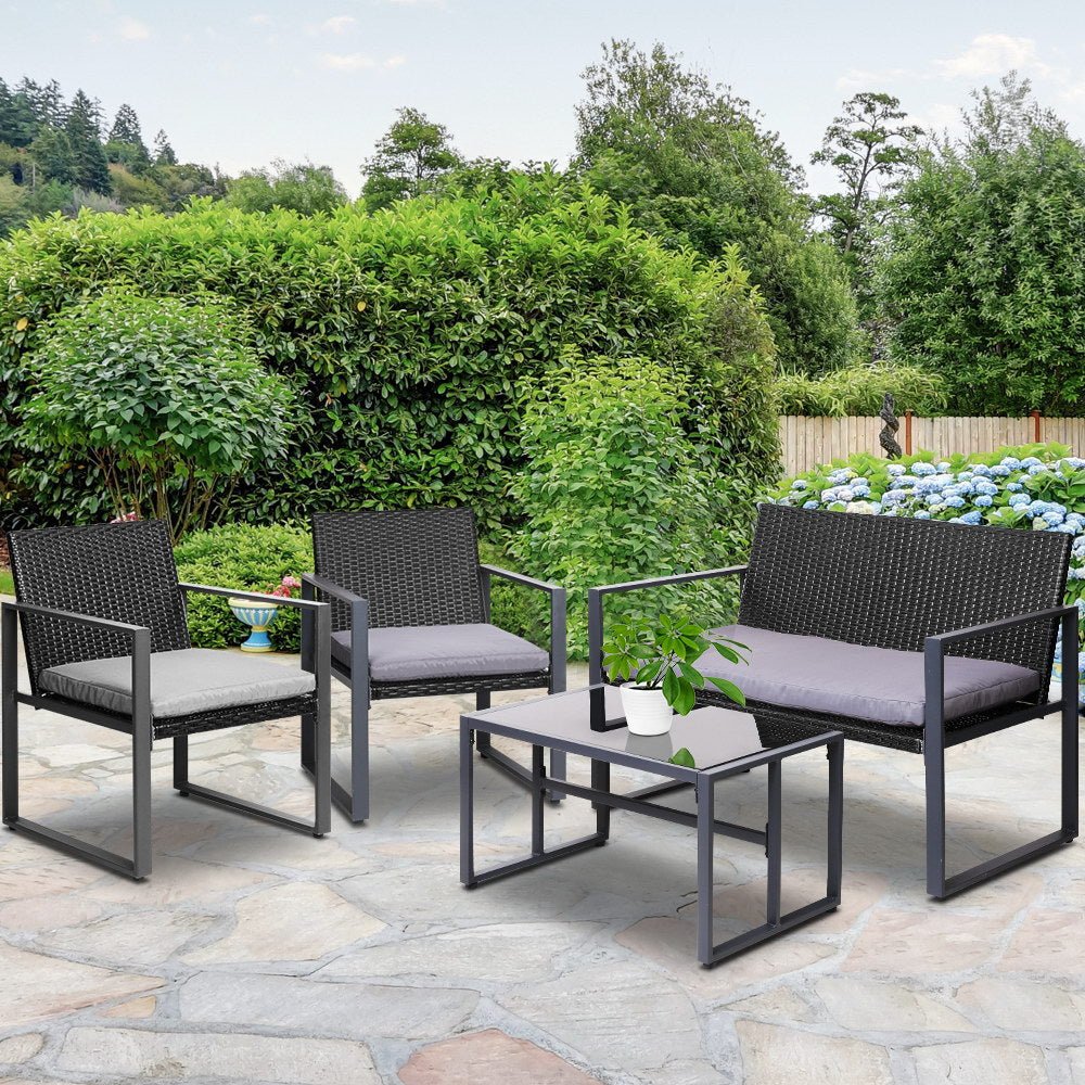 Patio Table And Chairs - 4PCS Family Set