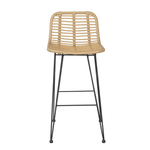 Gardeon 2-Piece Outdoor Bar Stools - Wicker Dining Chair for Patio or Balcony