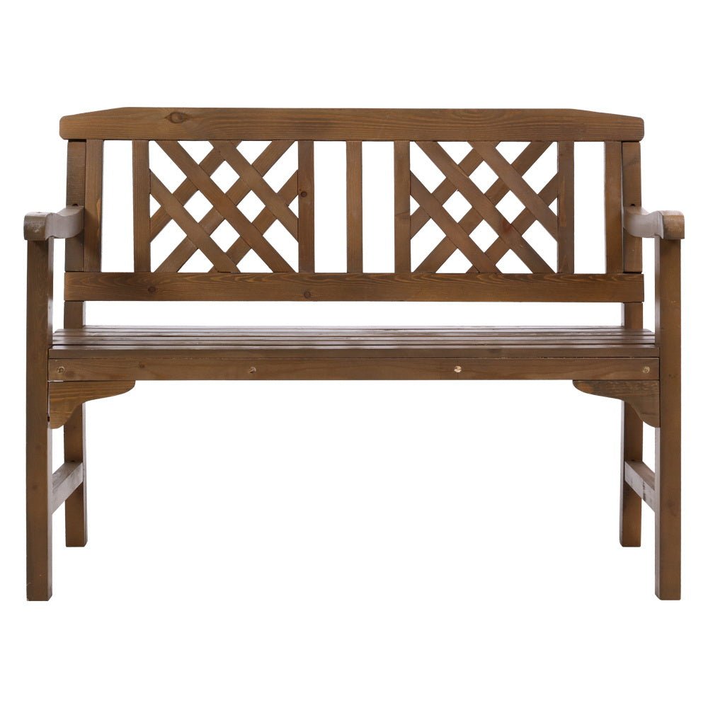Wooden Garden Bench - 2 Seater