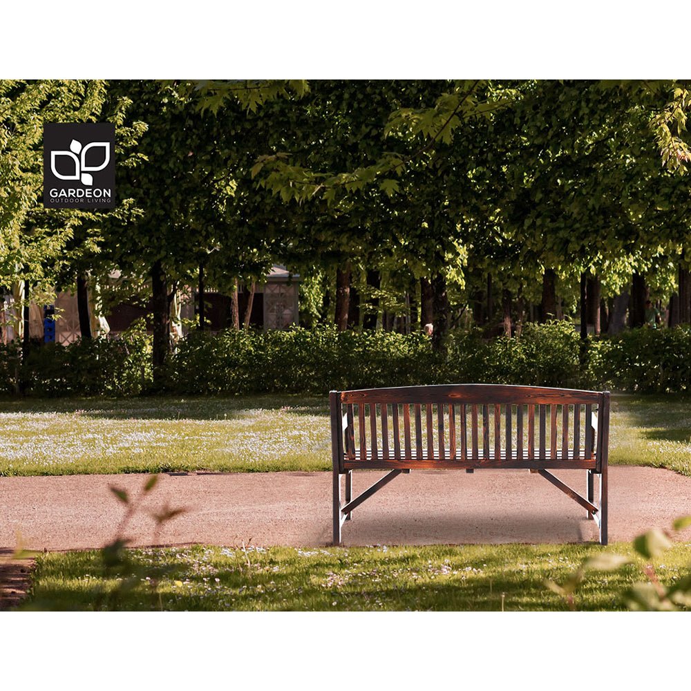 Outdoor Wooden Garden Bench - 3 Seater