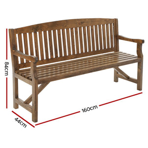 Wooden Garden Bench / Chair - 3 Seater