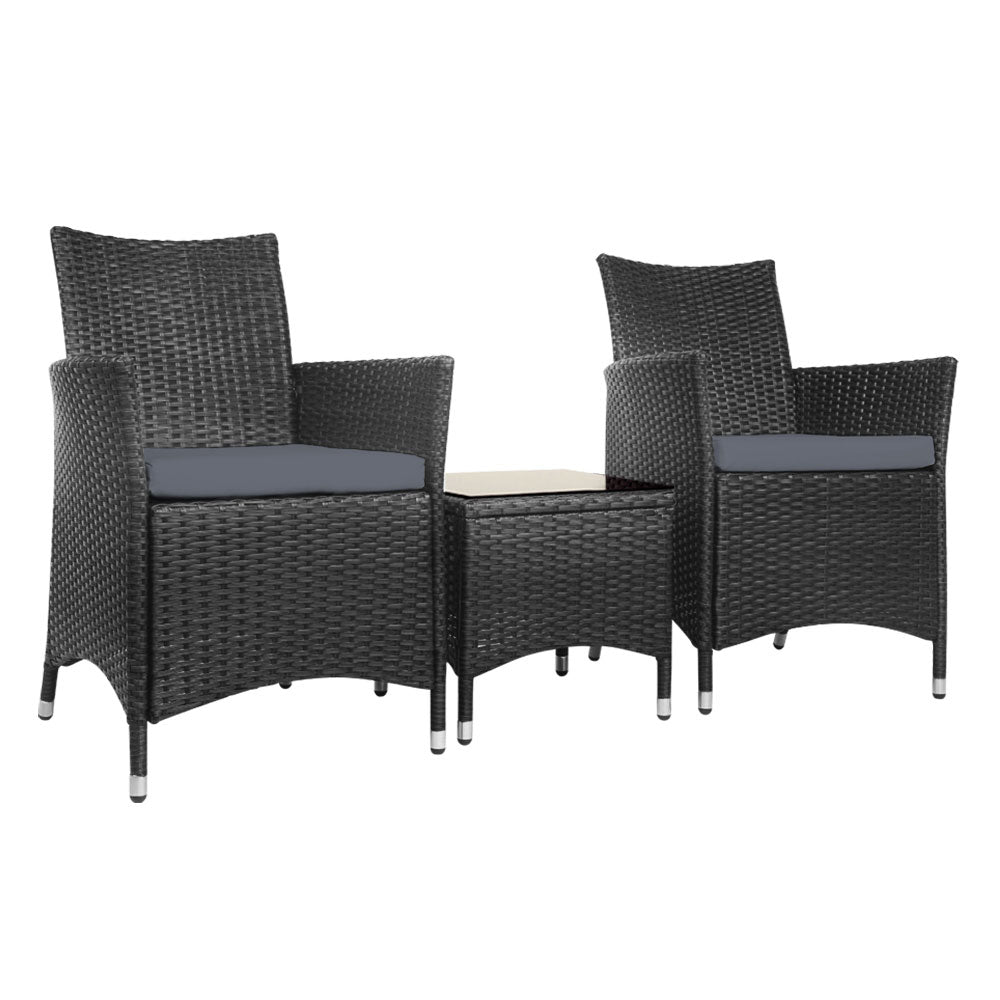 3pc Bistro Chair & Table Set