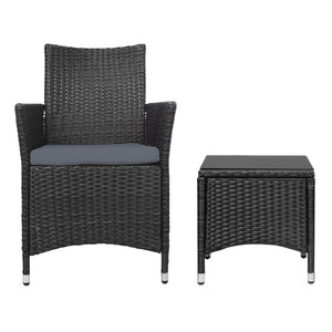 3pc Bistro Chair & Table Set