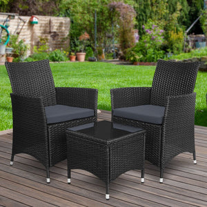 3pc Bistro Chair & Table Set