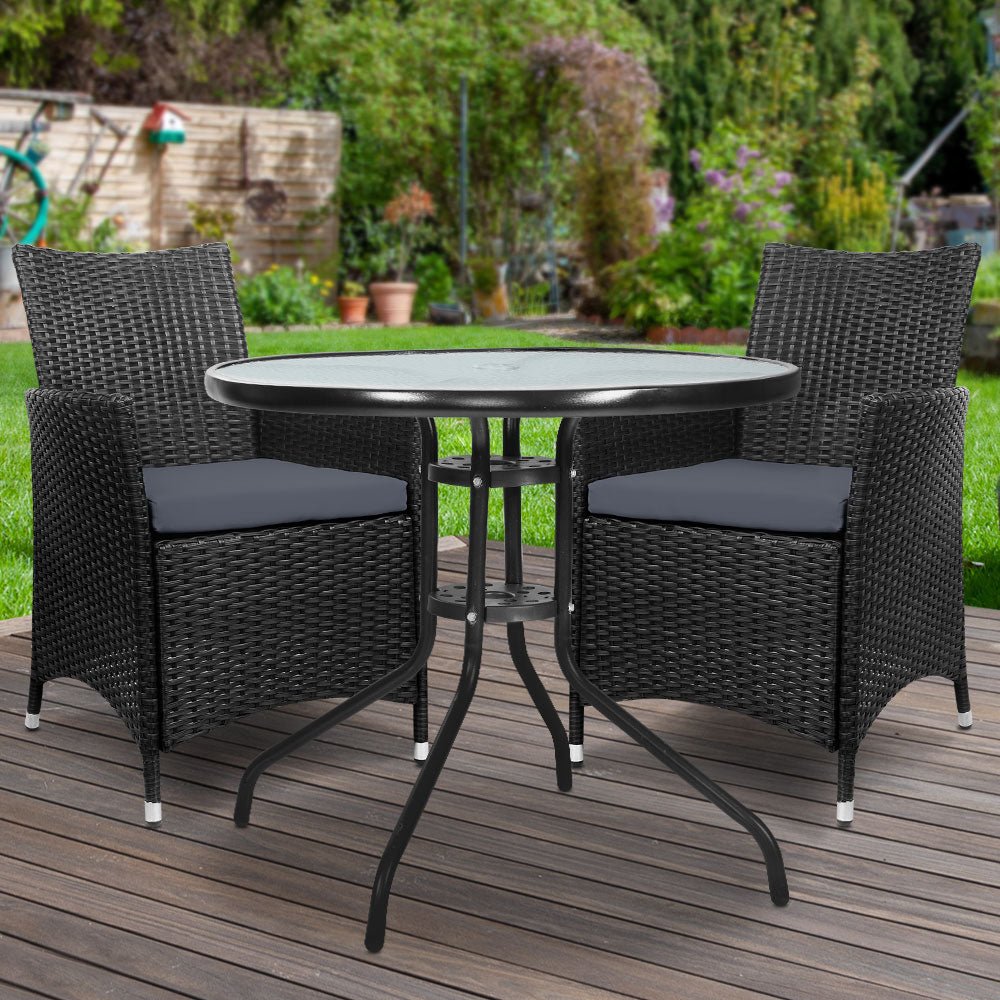 Patio Chair And Table Set - 2PCS