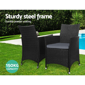 Patio Chair And Table Set - 2PCS