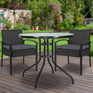 3PCS Outdoor Sofa Set With Table