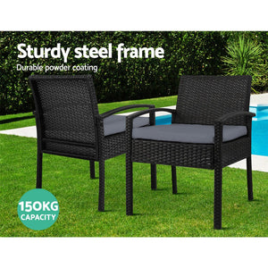 3PCS Outdoor Sofa Set With Table